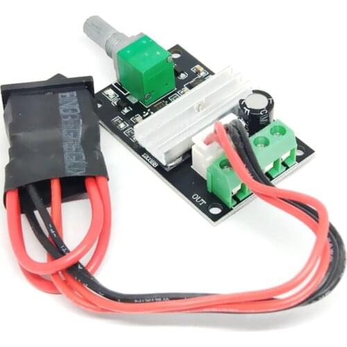 PWM 80W 6V 12V 24V 28V 3A DC Motor Speed Controller Speed Adjustable Reversible Switch