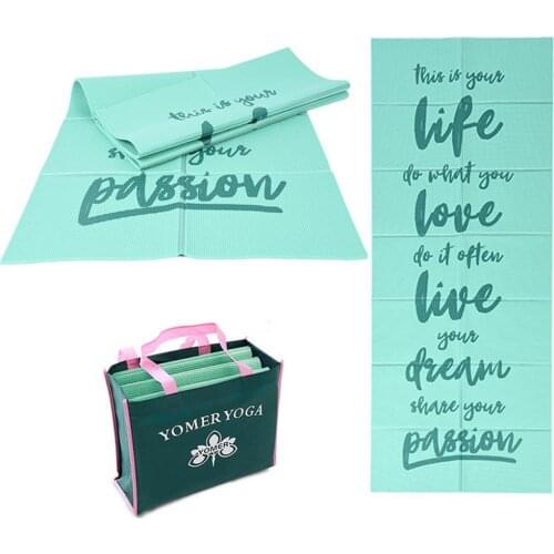 Folding Yoga Mat Portable Anti-skid Sports Fitness Mat Yoga Mat For Fitness Yoga Pilates Gymnastics Mat Fitness Accessories