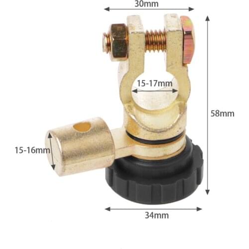 Battery Terminal Link Switch Quick Cut-off Disconnect For Car Part L Shape
