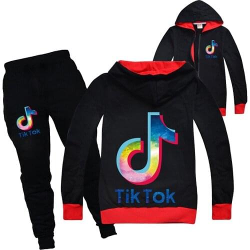 Boy Two-Pieces Sets Long Sleeve Letter Printing Hoodie + Pants Outfit Kids Tracksuit Set Boy Girls Teenager Clothing 5-14Year