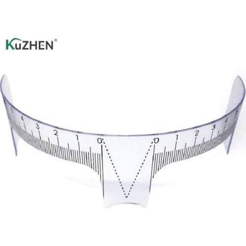 Eyebrow Grooming Stencil Shaper Ruler Measure Tool Makeup Reusable Eyebrow Ruler Tool Measures