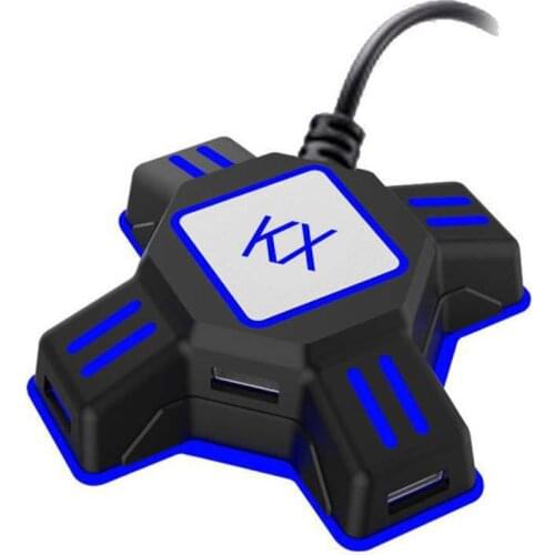 Ports KX USB Game Controller Converter Keyboard Mouse Adapter For Switch/Xbox/PS/PS3
