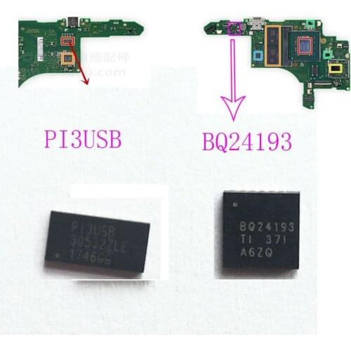 20PCS PI3USB BQ24193 Battery Management Charging Original IC Chips For Nintendo Switch Console