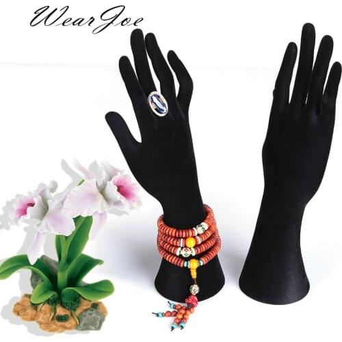 Velvet 6.8*26.8 Mannequin Arm Model Hanger Jewelry Display Stand Holder Ring Watch Pendant Bracelet Necklace Chain ShowCase Rack