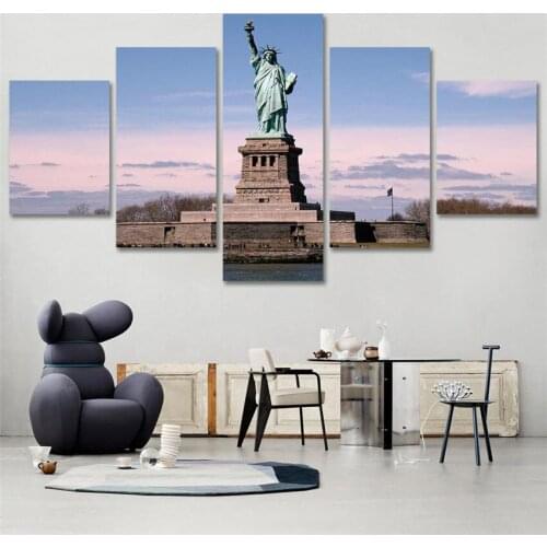 High Quality Statue of Liberty Printed Canvas Arts Painting HD Wall Home Decor For Living Room Sofa Background Unframed