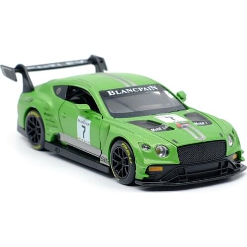 High Simulation Exquisite Diecasts & Toy Vehicles RMZ city Car Styling Continental GT3 1:32 Alloy Diecast Model Sounds and Light