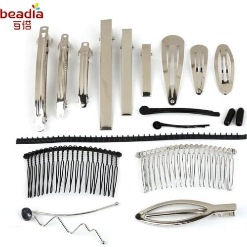 Multiple Styles Iron Alloy Women Hair Ornament Hair Comb Hair Clips Claw Hairpins For DIY Jewelry Findings Accessories 2018 New