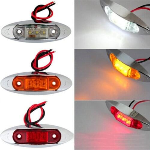 12v 24v Piranha lamp Truck Side Warning Lights For astra daf fuso irisbus iveco MAN mercedes multicar neoplan red white amber