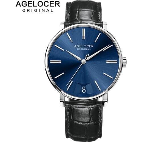 Мужские кварцевые часы Agelocer China At AliExpress
