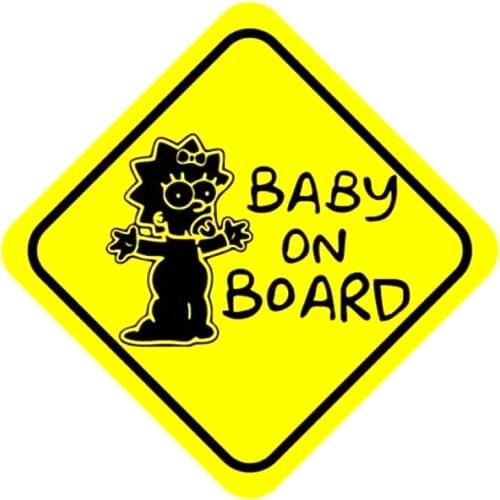 B-0005# Baby On Board Printed Self-adhesive Decal Car Sticker Waterproof Auto Decors on Bumper Rear Window