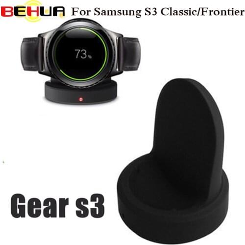 BEHUA For Samsung Gear S3 Wireless Charging Dock Charger For Samsung Gear S2 Charger For S3 Classic Frontier Smart Watch