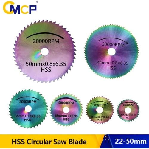 CMCP HSS Circular Saw Blade 22/25/32/35/44/50mm for Dremel Metal Aluminum Cutting Tool ULTRA Surface HSS Mini Saw Blade