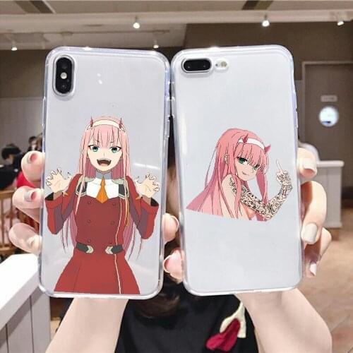 Darling In The FranXX ZERO TWO 02 Phone Case For Huawei Honor 6 7 8 9 10 10i 20 A C X Lite Pro Play transparent soft cover tpu