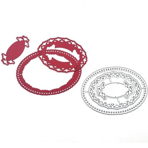 Julyarts Background Frame Scrapbooking Dies Metal Die Cutting Dies for Card Making DIY Scrapbooking Cardstock Die Cut Stencils