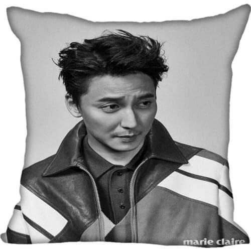 Korea-Pop Kim Nam Gil Printing Square silk Satin Pillowcases 35x35cm,40x40cm One Side Printed Customize your image gift
