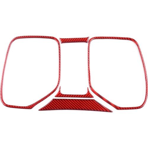 1 Set Carbon Fiber Red Speedometer Frame Cover Sticker Decoration Fit for Chevrolet Camaro 2010 2011 2012 2013 2014 2015