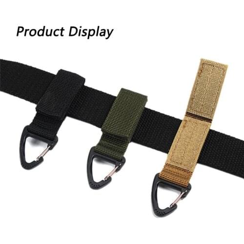 Multifunctional Nylon Carabiner Quickdraws Key Chain Hook Webbing Buckle Hanging Belt Clip Kit Tactical Bag Molle Strap