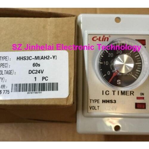100%New and original C-Lin Time relay electricity delay HHS3C-M(AH2-Y) DC24V, AC220V, AC380V