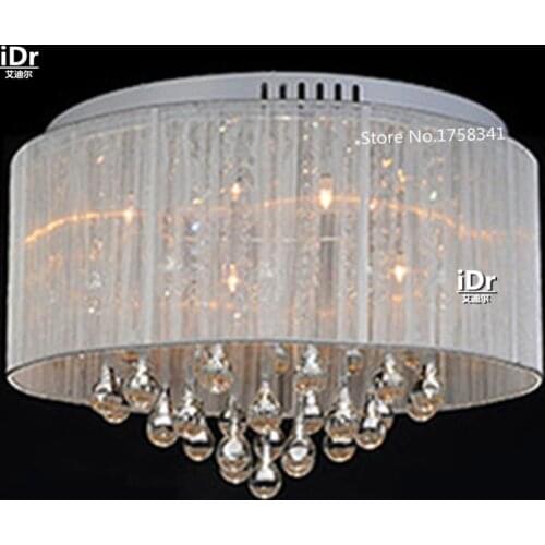 NEW best selling modern simple fabric crystal ceiling chandelier lights with Name Brand 0106