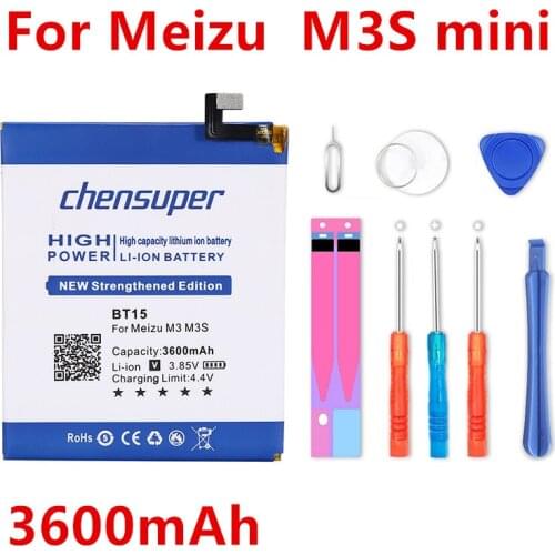 New 3600mAh BT68 Battery BT15 For Meizu M3 M3S / M3S mini Y685Q M688Q M688C M688M M688U Battery