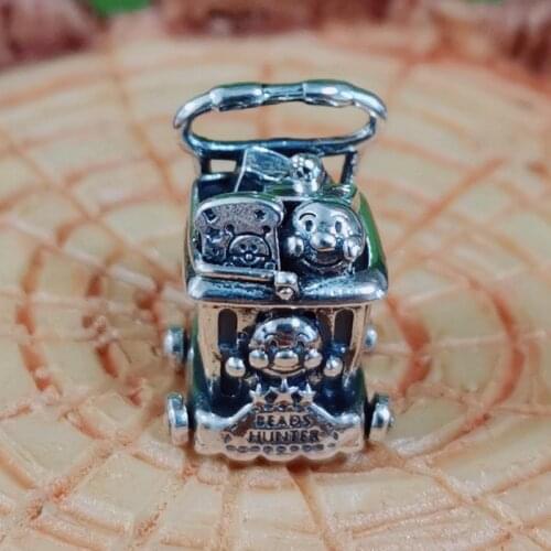 Mistletoe 925 Sterling Silver Cartoon Charm Bead European Jewelry