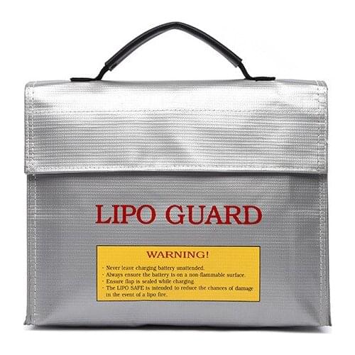 240X65X180mm Portable Fireproof Explosion-Proof Safety HandBag for RC Model Airplane Helicopter FPV Racing Drones LIPO Battery