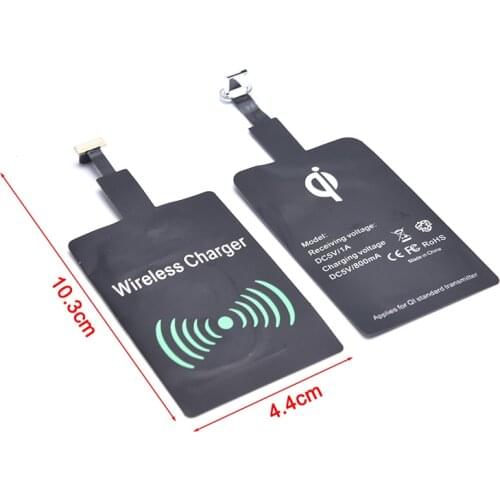 Qi wireless charging receiver is suitable for iPhone 7 6s Plus 5 4s Micro USB Type C universal fast wireless charger
