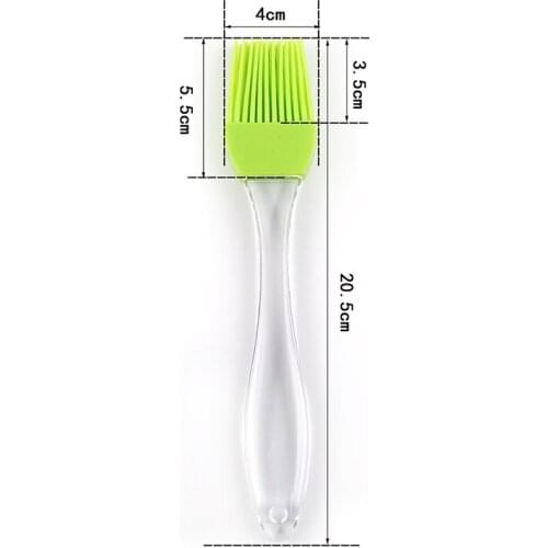 Clear Handle Brush 1pc Safe Light And Durable Resistant Kitchen Cooking Barbecue Tools Gadgets BBQ Brush Kitchen Seasoning Brush