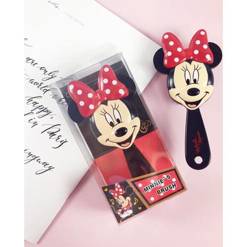 Disney Minnie Mouse Comb Air Cushion Massage Comb Detangler Detangling Hairbrush for Curly Thick Long Fine Dry Wet Hair
