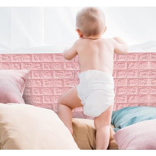 3D Wall Stickers Self-Adhesive Panels Waterproof Foam Brick Wallpaper for Wall Background Protection Wallpaper DIY Home Decor