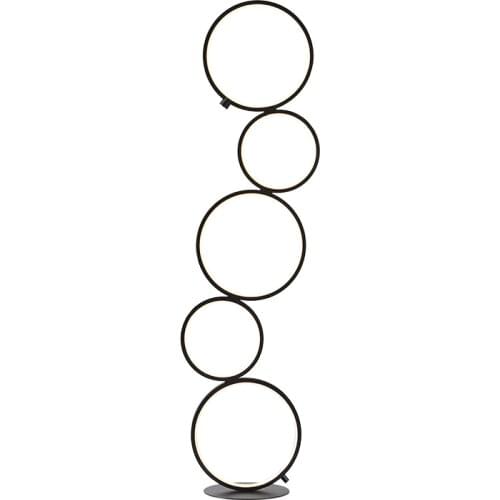 Modern Touch Switch Ring Floor Lamp, Bedroom Bedside Lamp, Creative Living Study Room Hotel Indoor Lighting Led Standing Lamp