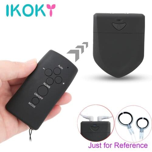 IKOKY Electric Shock Host Remote Control Medical Themed Toys Clitoris Nipple Stimulator Double Output Electro Stimulation