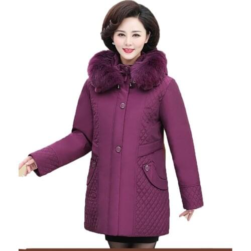 Trending Products Oversize coat Women winter jacket with fur Down jacket Top women clothing White duck down warm Free shipping