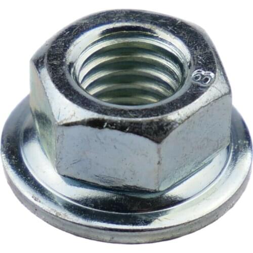 M8x1.25 LH Left Hand Thread Flanged Blade Screw Nut For Trimmer Brushcutter Garden Trimmer Cutting Irrigation Machine Nut Parts