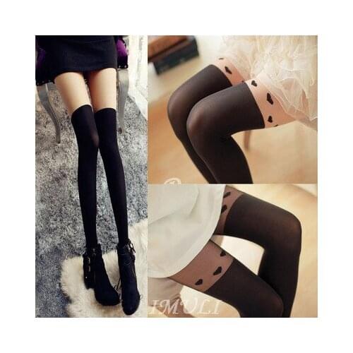 Hot Sale Sexy Silk Stockings 15D Women Tights Camouflage Tattoo Pantyhose Pattern Transparent Long Female Tattoo Hosiery Print