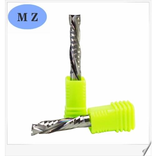 1Pcs UP & DOWN Cut Two Flutes Spiral Carbide Mill Tool Cutters for CNC Router, Compression Wood End Mill Cutter Bits
