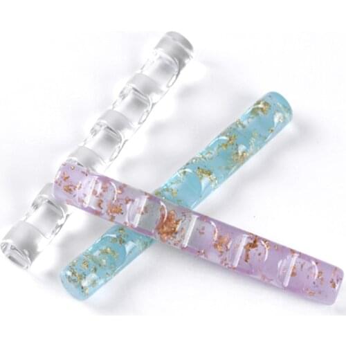 5 Grids Acrylic Clear Nail Brush Rack Shelf Painting Pen Rest Holder Stand Colorful UV Gel Brush Display Holder