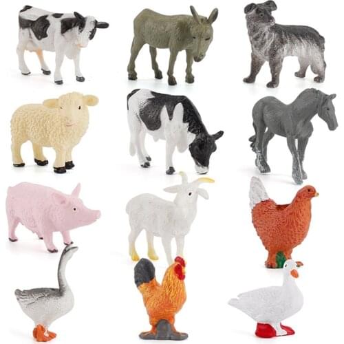 Animal Model Accessories Farm Decor Animals Set Education Toys For Kid Simulation Mini Animals Decoration