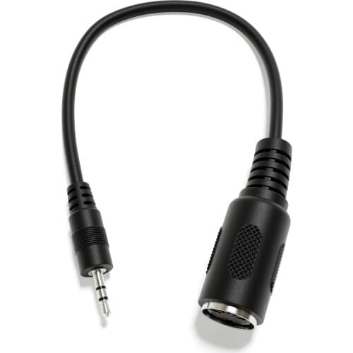 MIDI Adapter Breakout Cable - A-2.5mm - Stereo Audio Jack to DIN Female