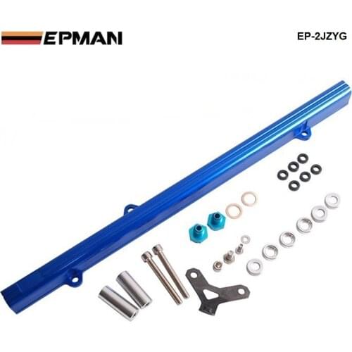 Aluminium Billet Top Feed Injector Fuel Rail Turbo Kit Blue High Quality For Toyota 2JZ EP-2JZYG