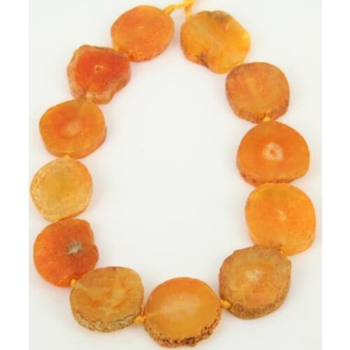 Strand Beads Yellow Geode Slab Beads,Freeform Druzy Slice Pendant,Natural Raw Stone Slice Pendant Jewelry