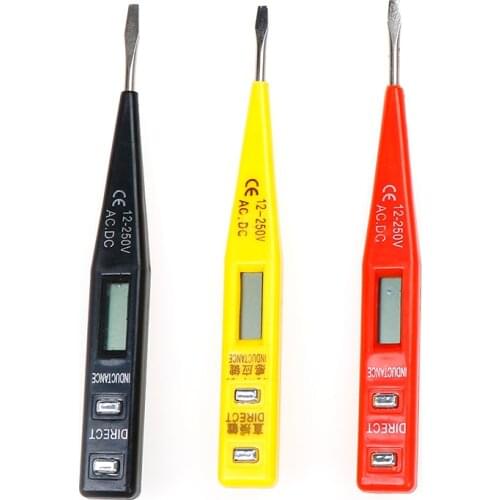 1PCS Digital 12V-240V DC AC Voltage Detectors Non-Contact Tester Pen Tester Meter Volt Electric Test AC/DC Voltage Sensor