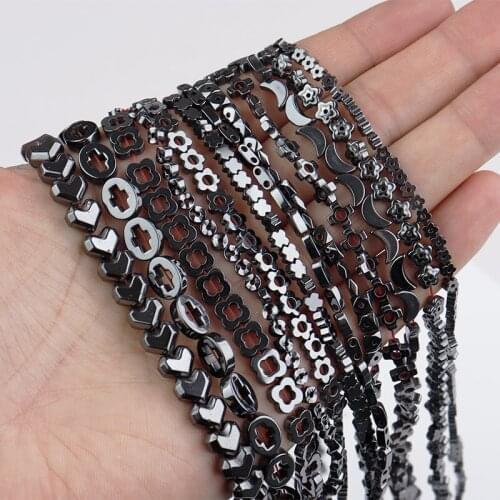 Charm Black Chain Gallstone Beads Can Be Used To Make Bracelets Necklaces Pendants Semi-finished Products Wholesale Bulk 2-10mm