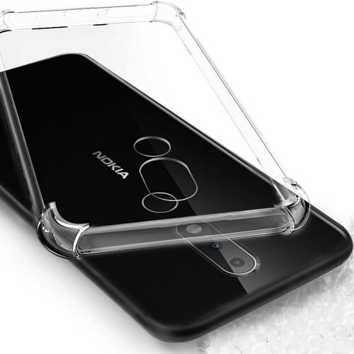 For Nokia 5.3 8.1 6.2 7.2 3.4 5.4 8.3 5G 4G Case Shockproof Cover Clear Soft Silicone Protective Cases Transparent Phone Capa
