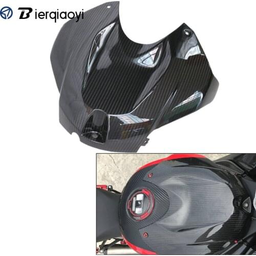 For S1000RR 100% Real Twill Carbon Fiber Front Fuel Gas Tank Protective Cover Fairing Kits For BMW S1000RR 2015 2016 2017 2018