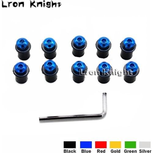 For APRILIA RS 125 RS125 RSV4 RSV4R Fairing kit RSV 1000 Tuono Motorcycle Windshield Bolts Screw Nut Fastener Kit M5 5mm 10PCS