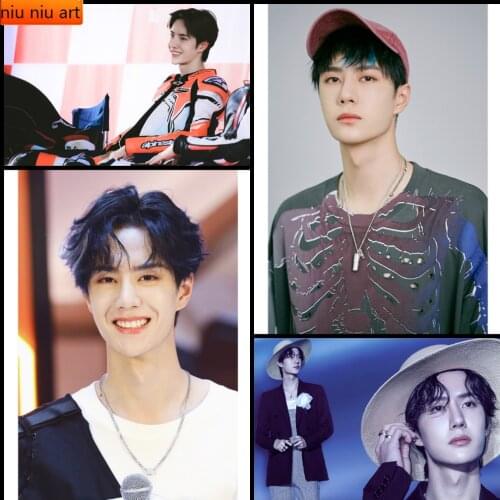 Wang Yibo Idol Star Diamond Painting Diamond Mosaic Cross Stitch Kit Full Diamond Embroidery Room Decoration