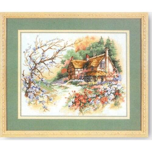 Fishxx chinese Cross-Stitch kits diy C013 scenery country of rural patterns embroidery on needlework 100% Egyptian cotton