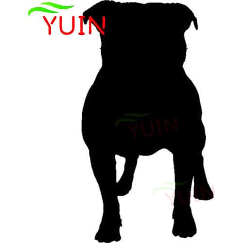Staffordshire Bull Terrier Dog Lovely Animal Car Sticker Popular Fashion PVC Window Decoration Cover Scratch Waterproof Decal