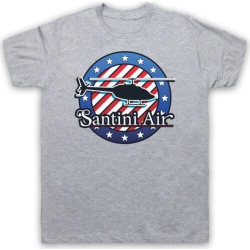 2019 Newest Letter Print Cartoon Airwolf Santini Air Helicopter 1980S Tv Unofficial O Neck Tshirt